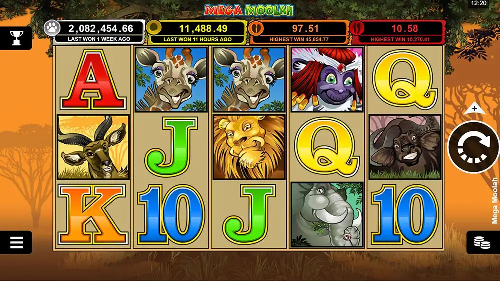 Mega Moolah slot demo