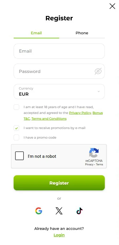 Verde Registration Form