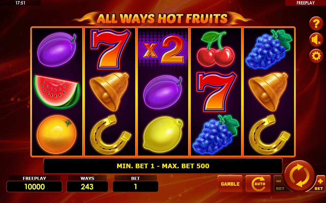 All Ways Hot Fruits slot demo