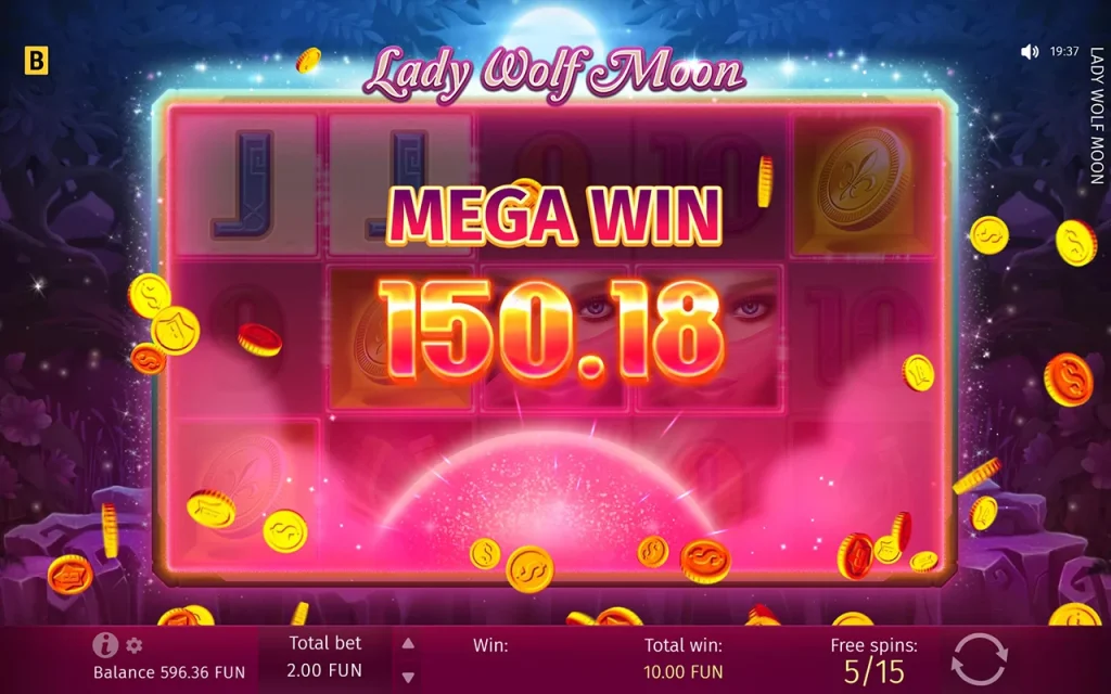 Lady Wolf Moon Mega Win