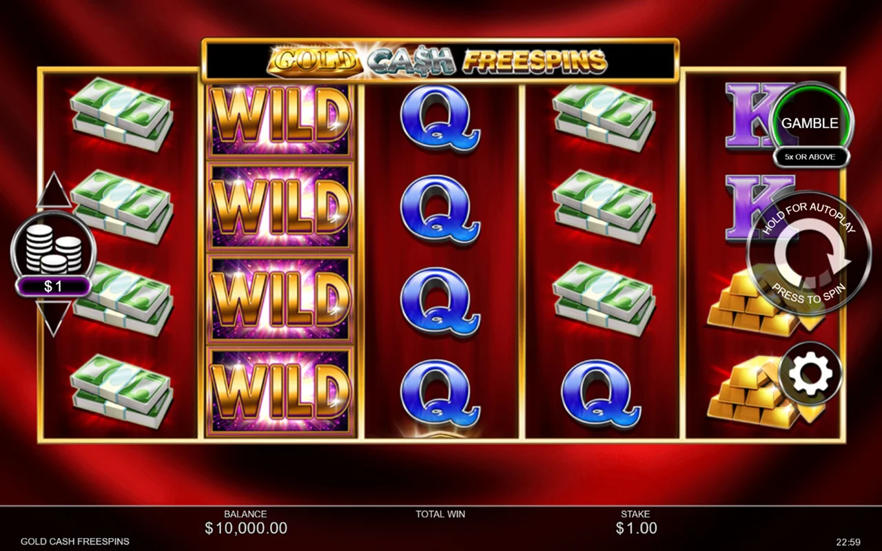 Gold Cash Free Spins slot demo