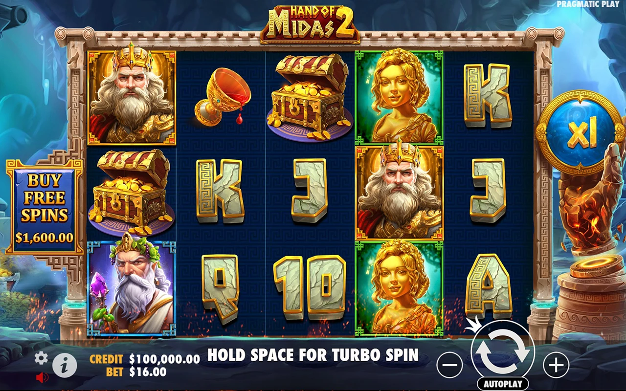 Hand of Midas 2 slot demo