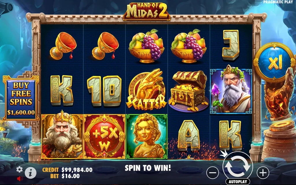 Hand of Midas 2 Free Play