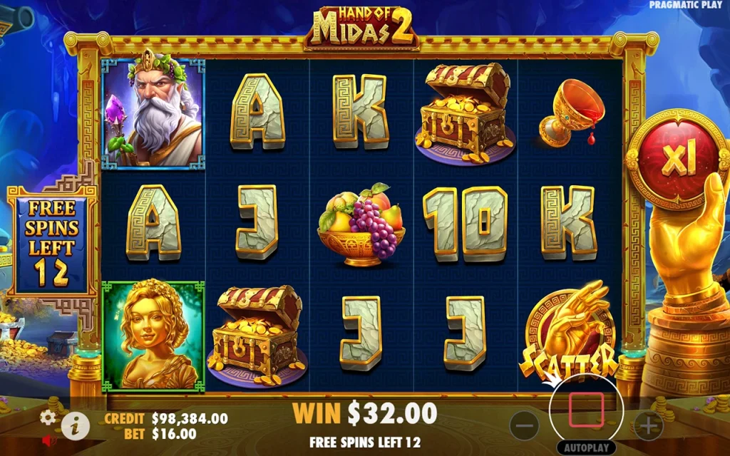 Hand of Midas 2 Free Spins