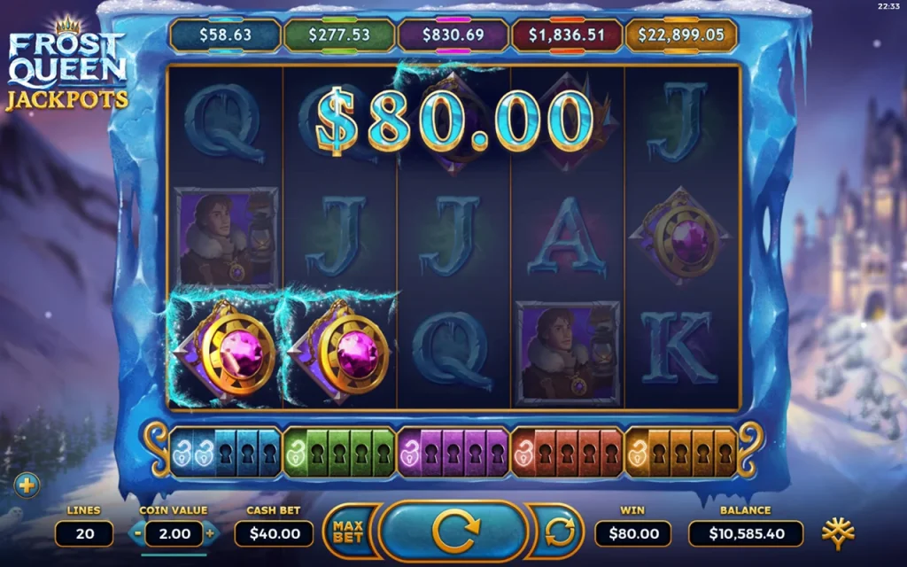 Frost Queen Jackpots Win